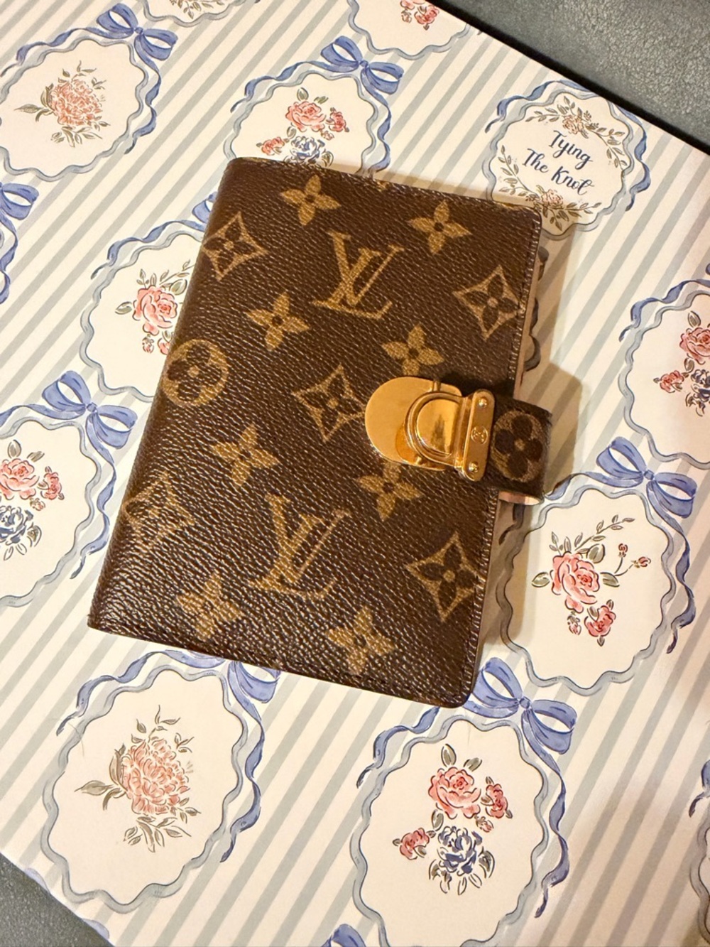 Louis Vuitton Brown Monogram Gold-Tone Clasp Strap Accent - Picture 3 of 12